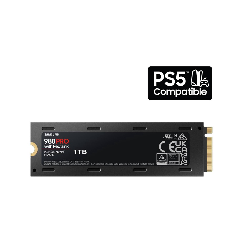 SAMSUNG 980 PRO PCie 4.0 NVMe M.2 with Heatsink SSD 1TB [MZ-V8P1T0CW]