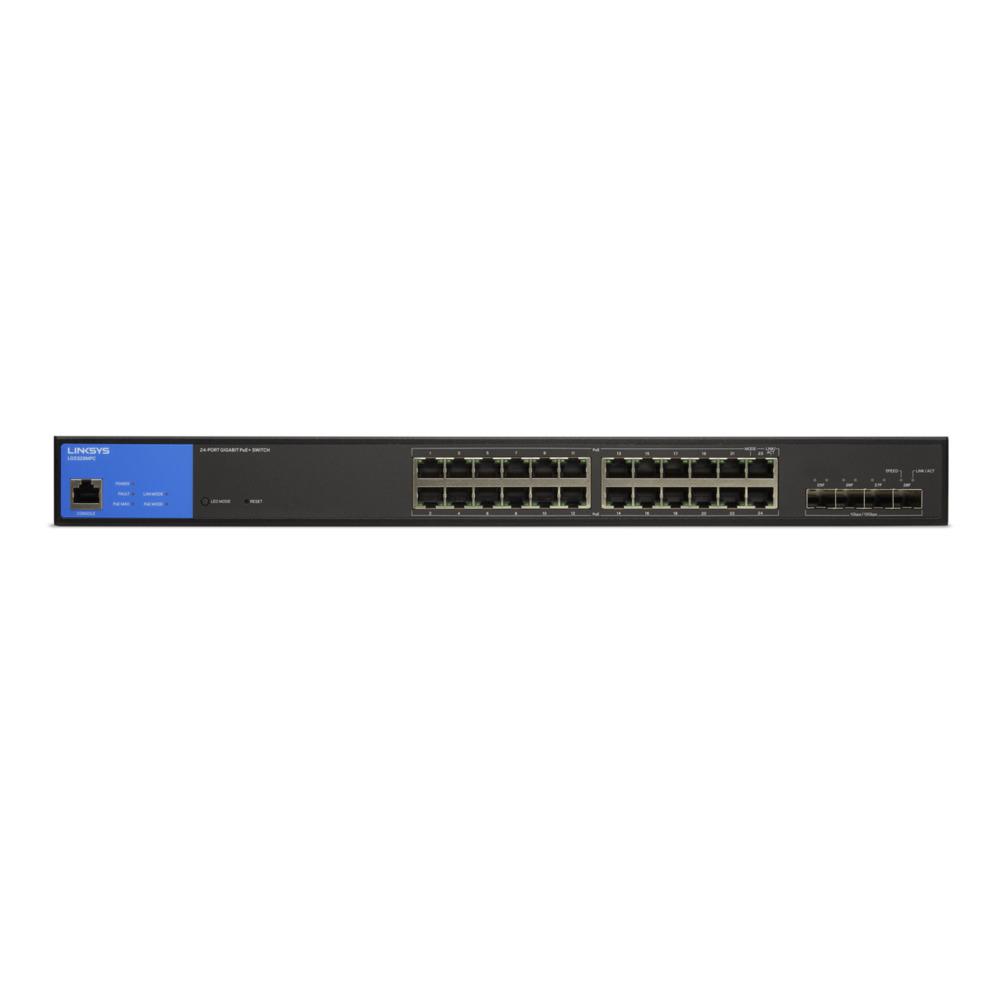 LINKSYS 24-Port Managed Gigabit PoE+ Switch with 4 10G SFP+ Uplinks 410W LGS328MPC-EU