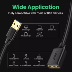 [3339310652] UGREEN USB 3.0 Cable Extention Male to Female 3m