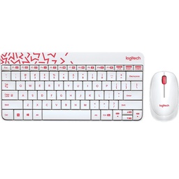 [SKU11116822] LOGITECH MK240 Nano Wireless Combo  - White [920-008201]