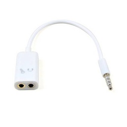 [SKU02915870] ANYLINX Cable Spilliter Audio 2 into 1 PIN 3.5mm 20CM - Putih